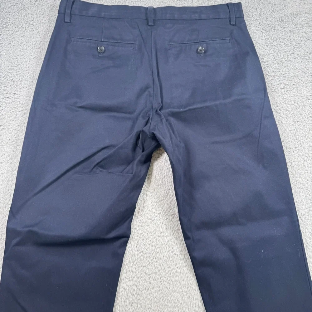 Banana Republic Mason Athletic Tapered Fit Chino Pants Navy Blue Mens 32x33